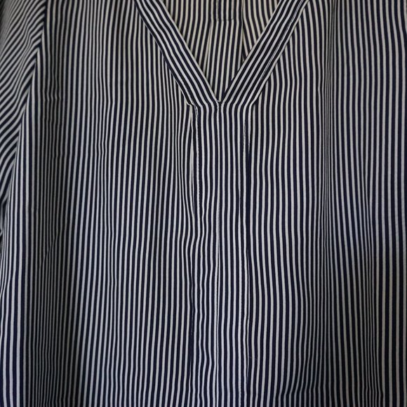 Zara Basic, Size Small, Pinstripe Blouse - Picture 4 of 5